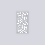 Coral Reef Rectangle Face Clay Stencil