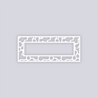 Coral Reef Rectangle Rim Clay Stencil