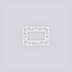 Coral Reef Rectangle Rim Clay Stencil