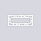 Coral Reef Rectangle Rim Clay Stencil