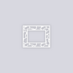 Coral Reef Rectangle Rim Clay Stencil