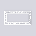 Coral Reef Rectangle Rim Clay Stencil