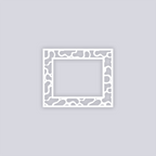 Coral Reef Rectangle Rim Clay Stencil