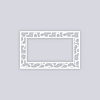 Coral Reef Rectangle Rim Clay Stencil