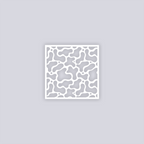 Coral Reef Square Clay Stencil