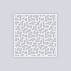 Coral Reef Square Clay Stencil