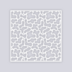 Coral Reef Square Clay Stencil