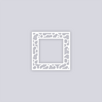 Coral Reef Square Rim Clay Stencil