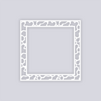 Coral Reef Square Rim Clay Stencil