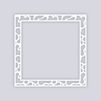 Coral Reef Square Rim Clay Stencil