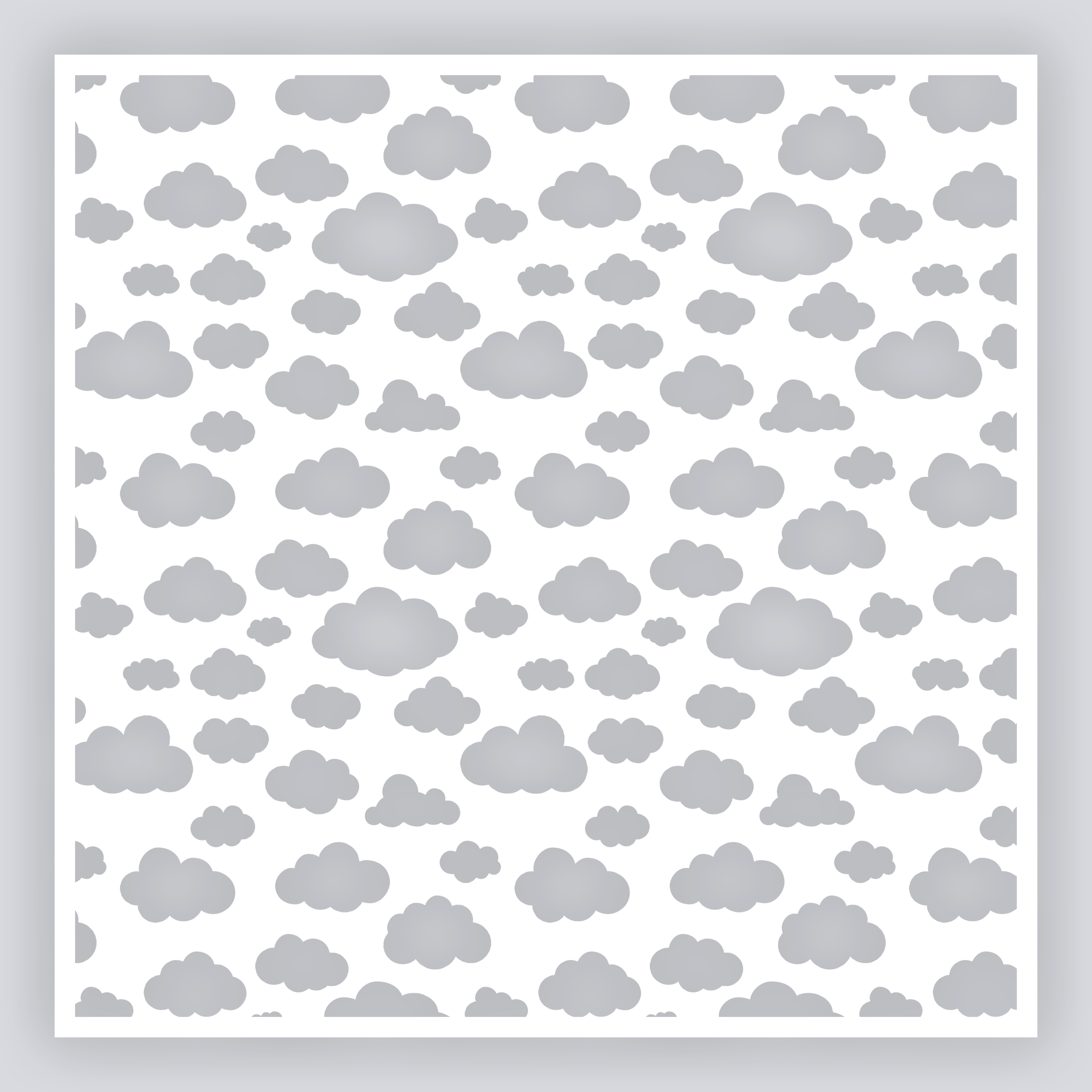 Cotton Clouds Full Clay Stencil