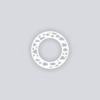 Cotton Clouds Circle Rim Clay Stencil