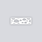 Cotton Clouds Rectangle Clay Face Stencil