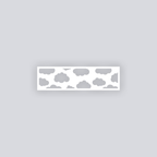Cotton Clouds Rectangle Clay Face Stencil
