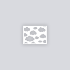 Cotton Clouds Rectangle Clay Face Stencil