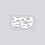 Cotton Clouds Rectangle Clay Face Stencil