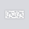 Cotton Clouds Rectangle Clay Face Stencil