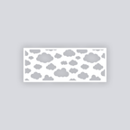 Cotton Clouds Rectangle Clay Face Stencil