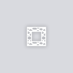 Cotton Clouds Square Rim Clay Stencil