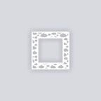 Cotton Clouds Square Rim Clay Stencil
