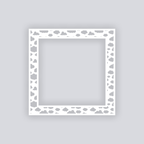 Cotton Clouds Square Rim Clay Stencil