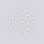 Crescent Moons Circle Clay Stencil