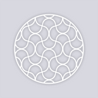 Crescent Moons Circle Clay Stencil