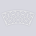 Crescent Moons Lg Cup Clay Stencil