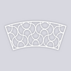 Crescent Moons Lg Cup Clay Stencil