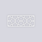 Crescent Moons Rectangle Face Clay Stencil