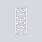 Crescent Moons Rectangle Face Clay Stencil