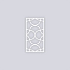 Crescent Moons Rectangle Face Clay Stencil