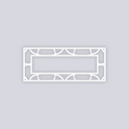 Crescent Moons Rectangle Rim Clay Stencil