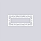 Crescent Moons Rectangle Rim Clay Stencil