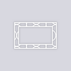 Crescent Moons Rectangle Rim Clay Stencil