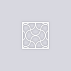 Crescent Moons Square Clay Stencil