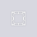 Crescent Moons Square Rim Clay Stencil