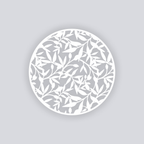 Dancing Leaves Circle Clay Stencil