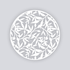 Dancing Leaves Circle Clay Stencil