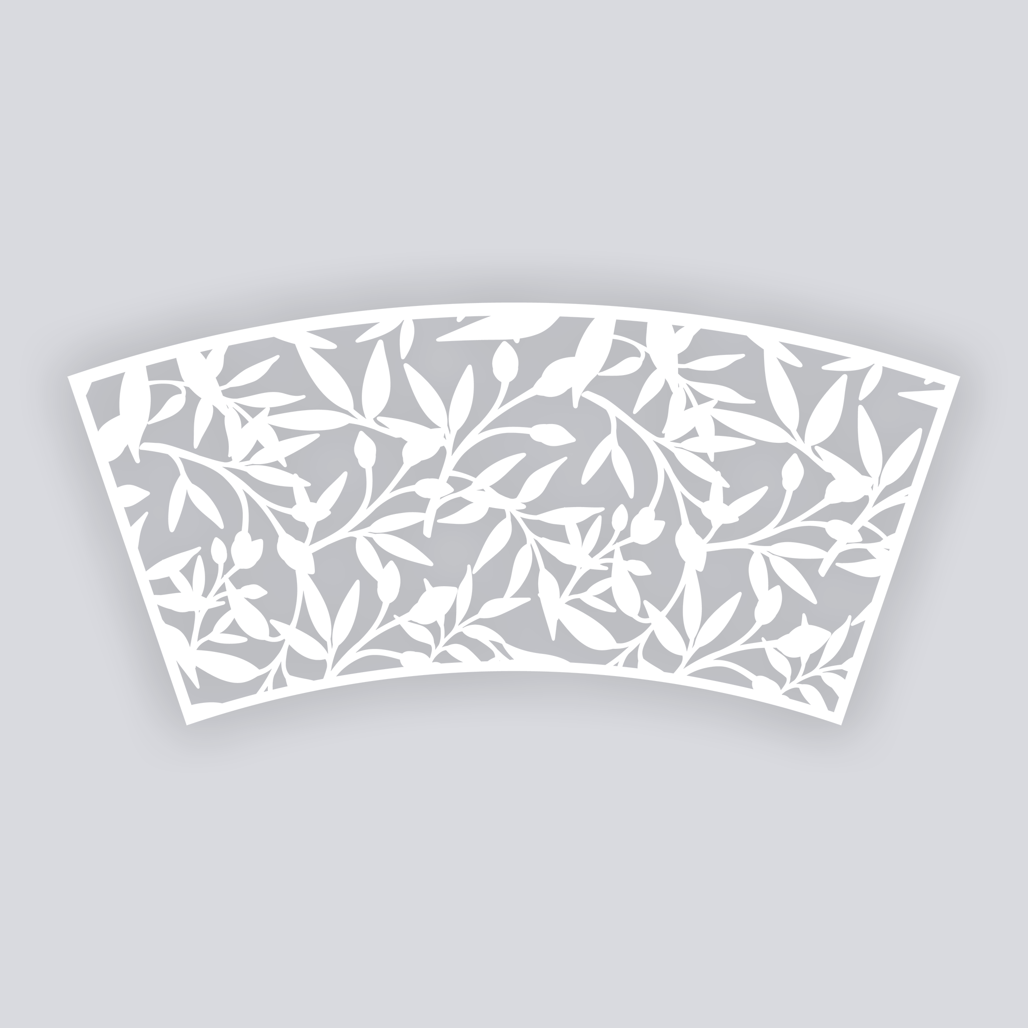 Dancing Leaves Cups + Cones Clay Stencil