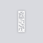 Dancing Leaves Rectangle Clay Face Stencil