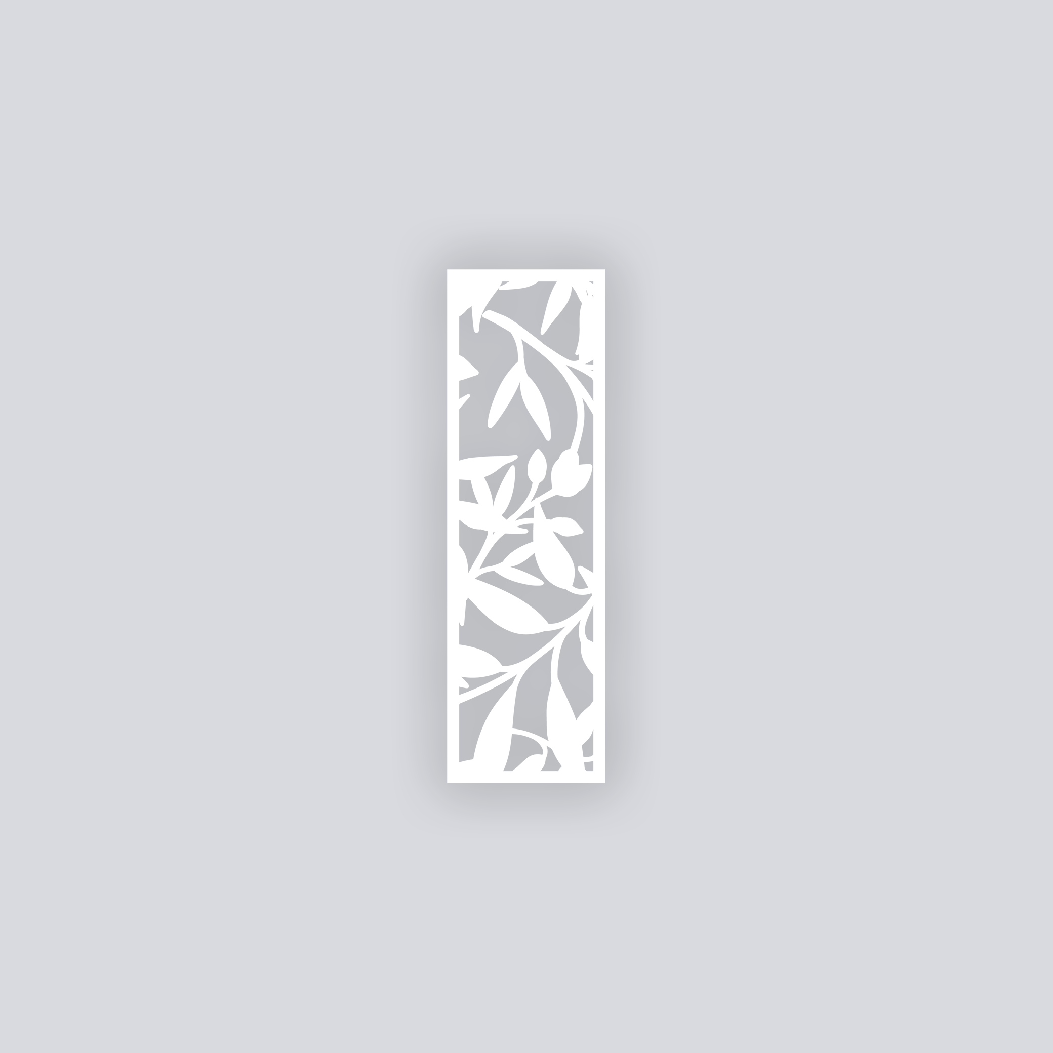 Dancing Leaves Rectangle Clay Face Stencil