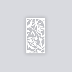 Dancing Leaves Rectangle Clay Face Stencil