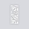 Dancing Leaves Rectangle Clay Face Stencil