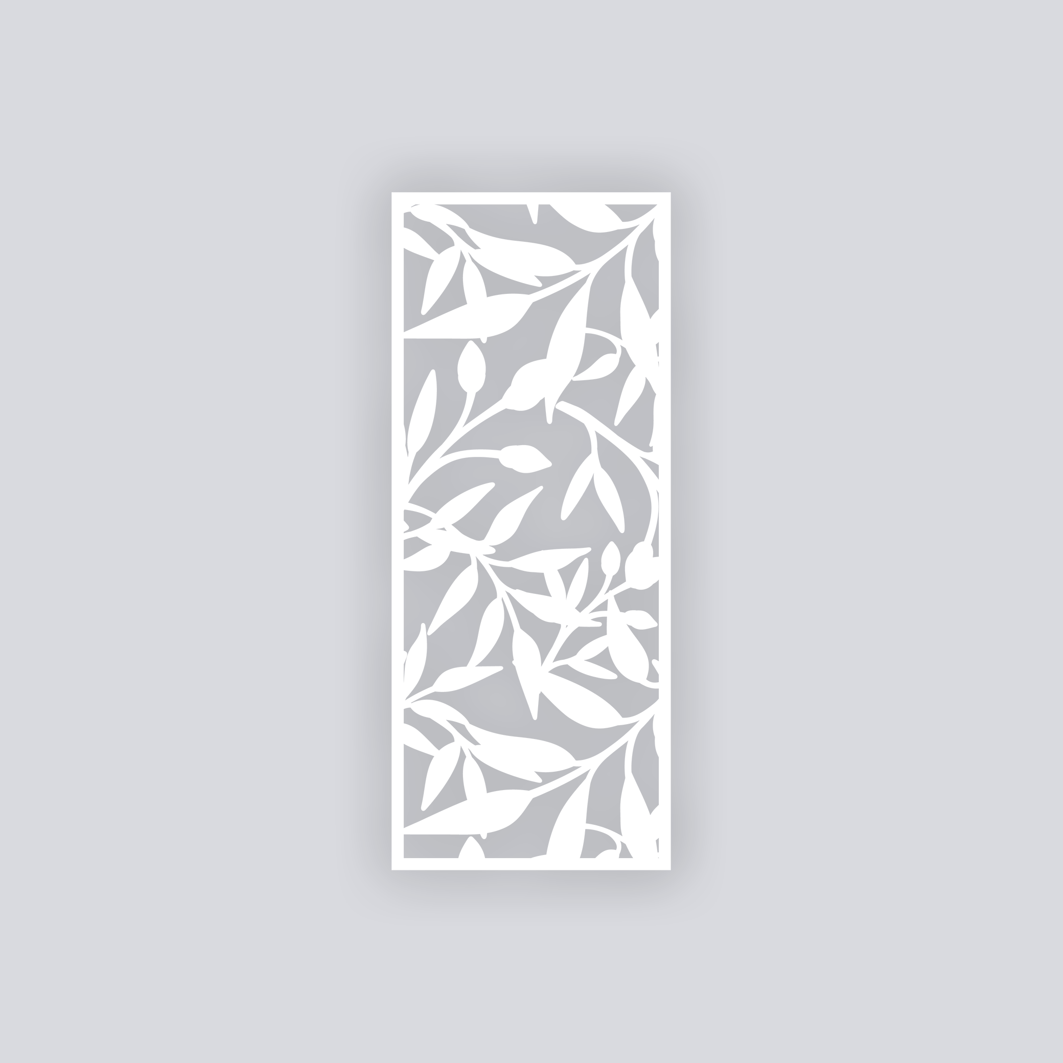 Dancing Leaves Rectangle Clay Face Stencil