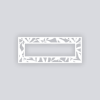 Dancing Leaves Rectangle Rim Clay Stencil