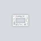 Dancing Leaves Rectangle Rim Clay Stencil