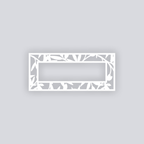 Dancing Leaves Rectangle Rim Clay Stencil