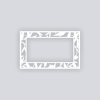 Dancing Leaves Rectangle Rim Clay Stencil