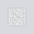 Dancing Leaves Square Clay Stencil